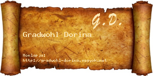 Gradwohl Dorina névjegykártya